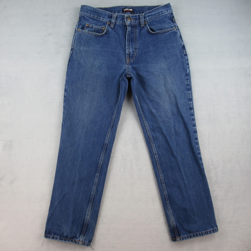 Kirkland Signature Mens 32x30 Straight Leg Jeans Medium Wash Blue Denim 1000663